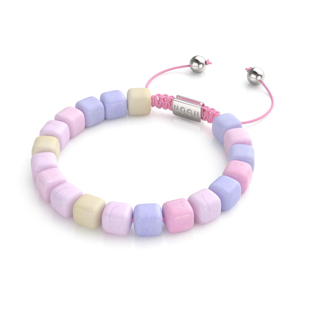 Morgan Quarz | Silber | Edelstein Kieselstein Makramee Armband